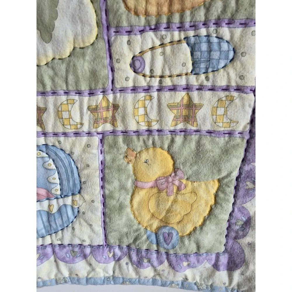 Nursery Wall Quilt Multicolor Baby Room Decor Hanging Art Patchwork